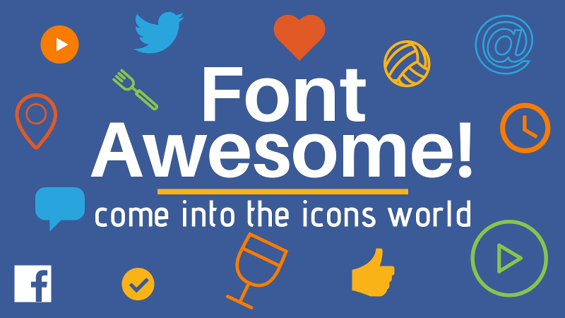 Icons on the website – use Font Awesome!